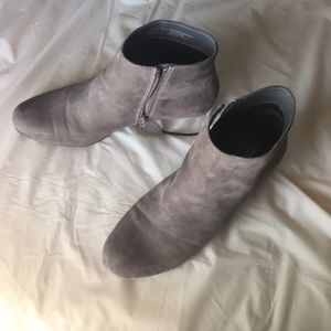 Grey Ankle Boots Size 8.5 Womens